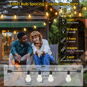 Larkvue dimmable bulbs let you adjust brightness for intimate dinners or gatherings