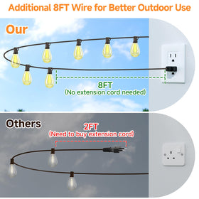 Larkvue 8ft extension cord adds installation flexibility