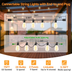 Larkvue end-to-end plug design enables easy expansion across yard