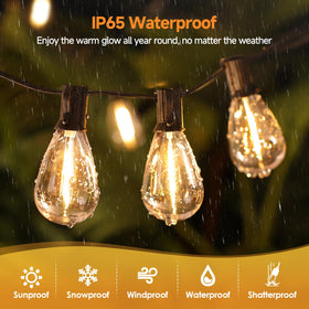 Larkvue IP65 waterproof, shatterproof bulbs withstand rain and wind