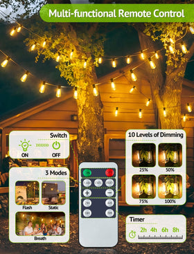 Larkvue remote control panel enables quick mode changes during outdoor gatherings