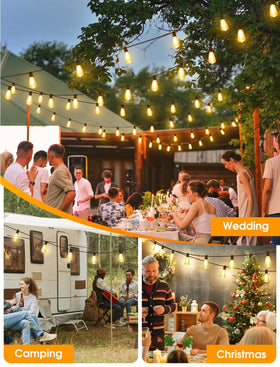 Warm glow perfect for patios, balconies, and gardens.