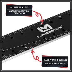 LARMEIL aluminum body feels sturdy yet light for easy handling