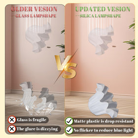 Larnix acrylic shades lily-valley inspired for decorative soft light