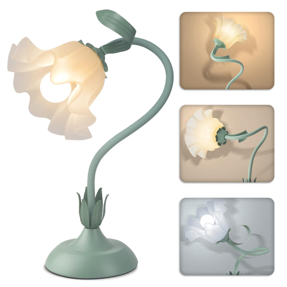 Larnix floral lily-valley lamp offering elegant bedside lighting