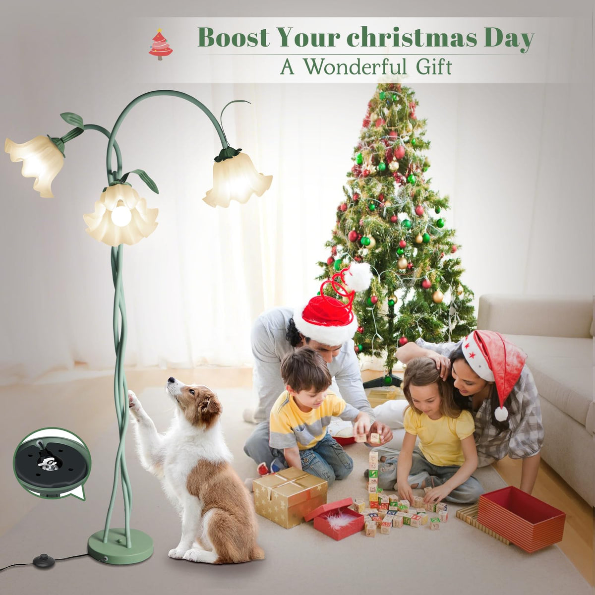Larnix Flower Standing Lamp makes a gift-ready addition to homes and celebrations