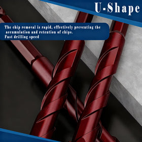 Larouoba quick-fit hex shank provides stable clamping and smooth drilling.