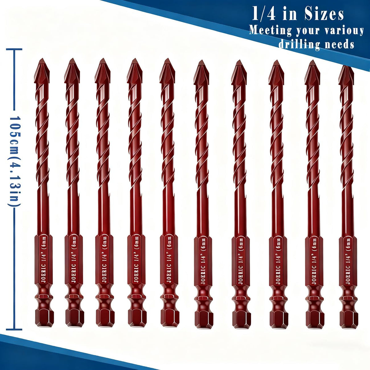Larouoba tungsten carbide tip eccentric drill bit highlights durability for tough materials.