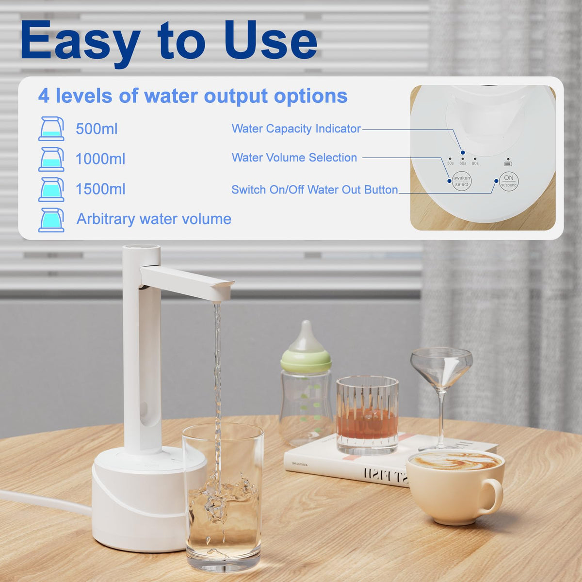 Lartedaux awaken and start buttons simplify operation