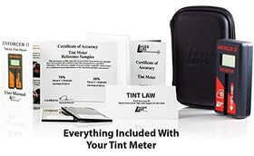 Laser Labs Enforcer II Tint Meter side profile highlights portable, easy grip for on-the-go inspections.