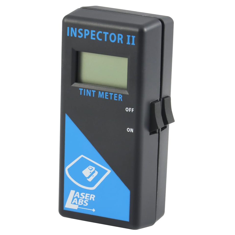Laser Labs Inspector II TM2000 display close-up for precise tint readings