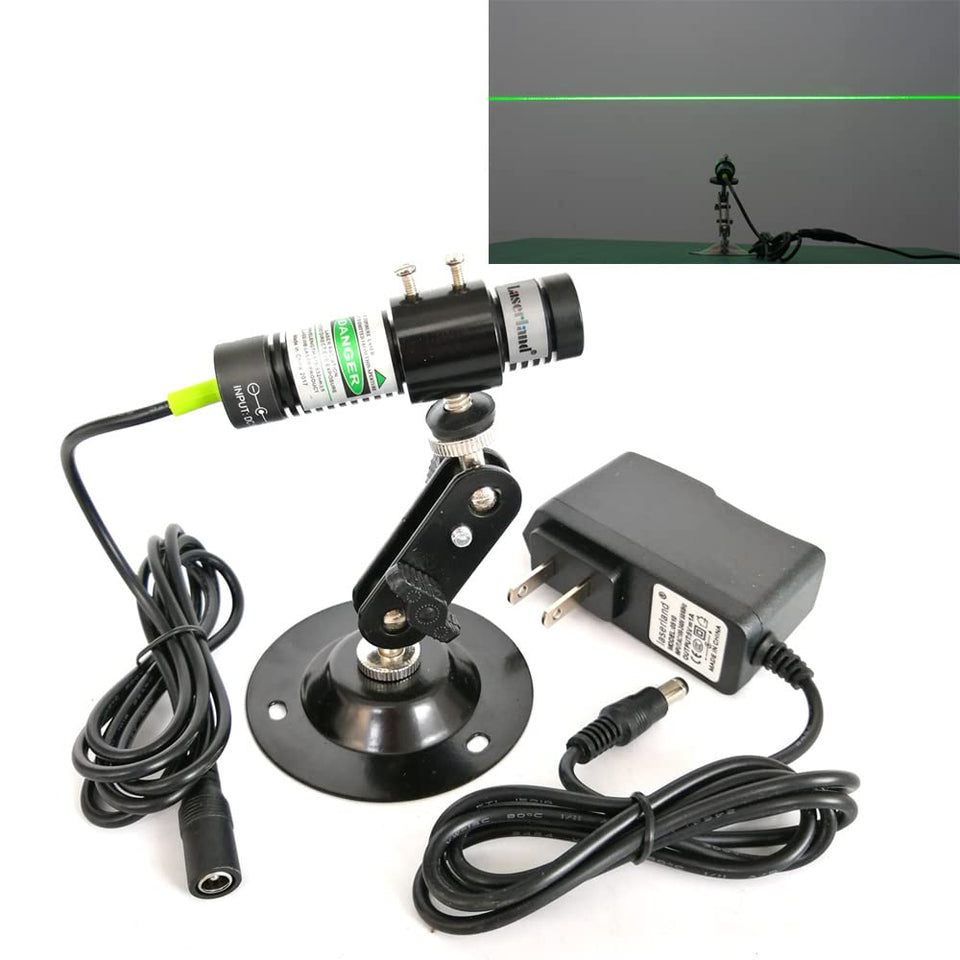 Laserlands 532nm green laser line projector for dramatic haunt lighting
