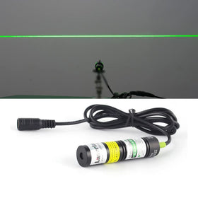 Laserlands haunted house lighting effect with vivid green line