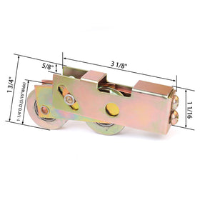 Lashow aluminum and vinyl door rollers suit various door types.