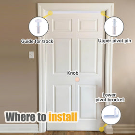Lashow hinges and fasteners complete a ready-to-install kit.