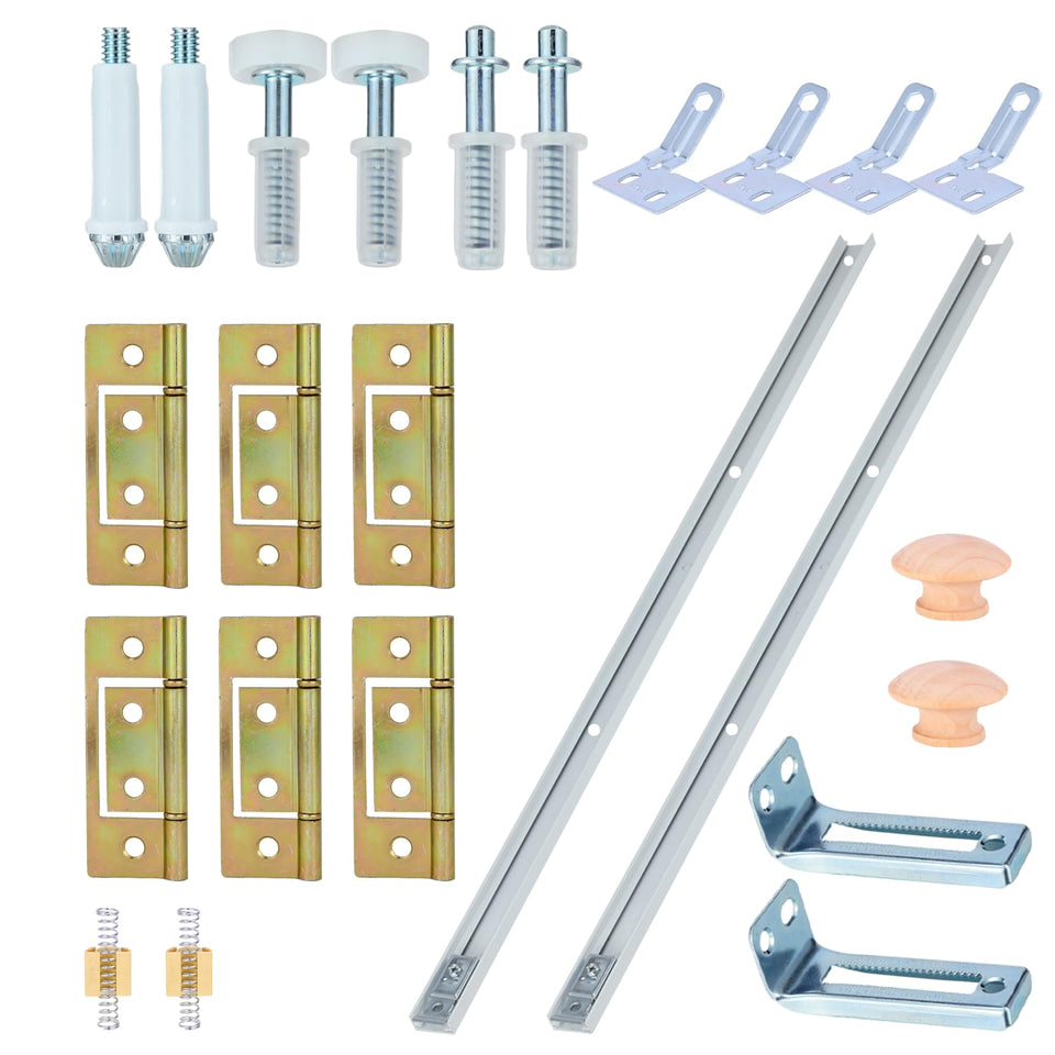 Lashow bifold track 36-inch enables smooth, quiet door operation.