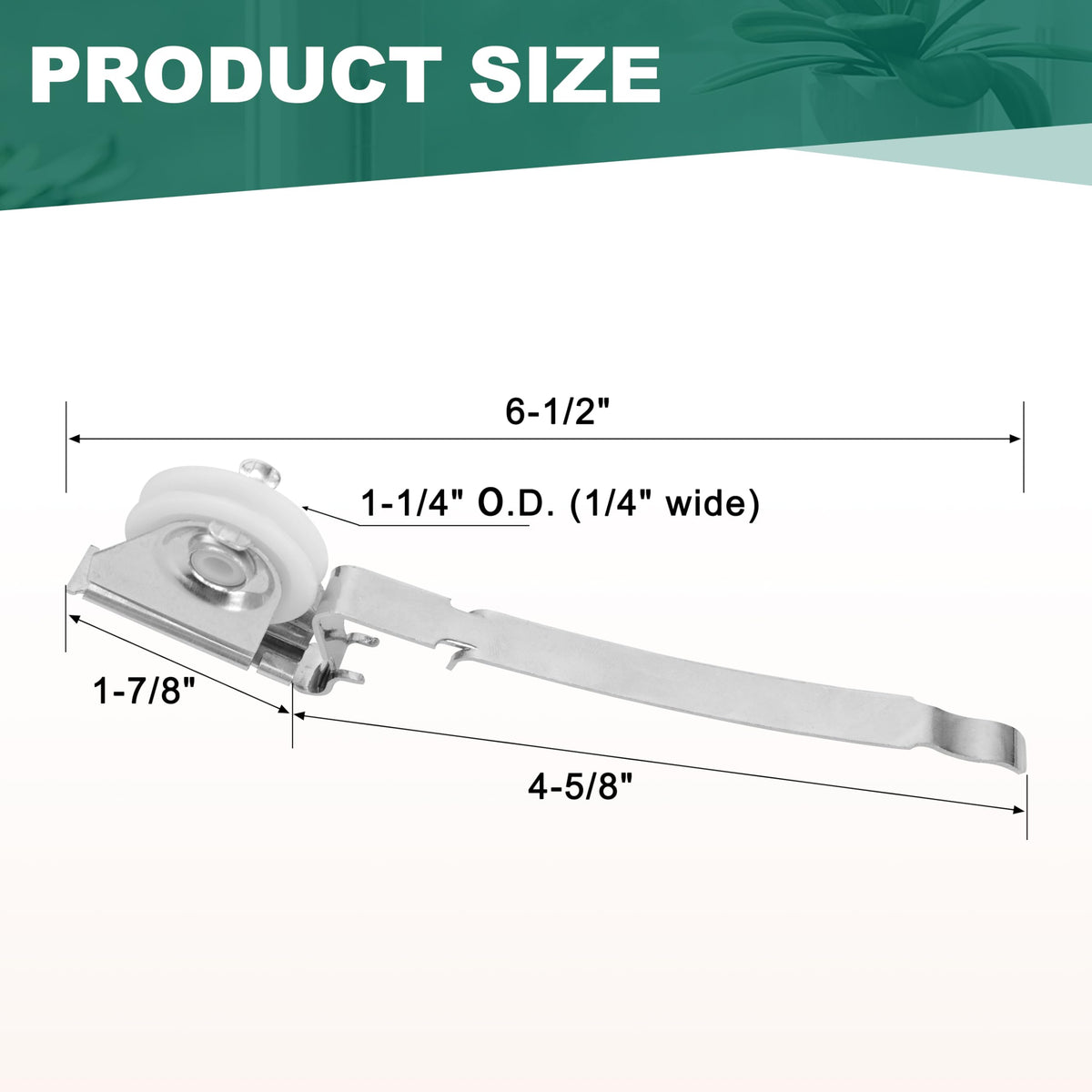 Lashow easy install upper rollers snap in without tools