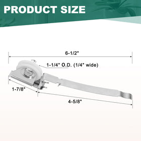 Lashow easy install upper rollers snap in without tools
