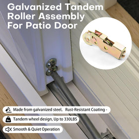 Lashow patio door roller wheels fit sliding glass and screen doors.