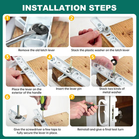 Lashow washers and push nut kit completes a fast installation.