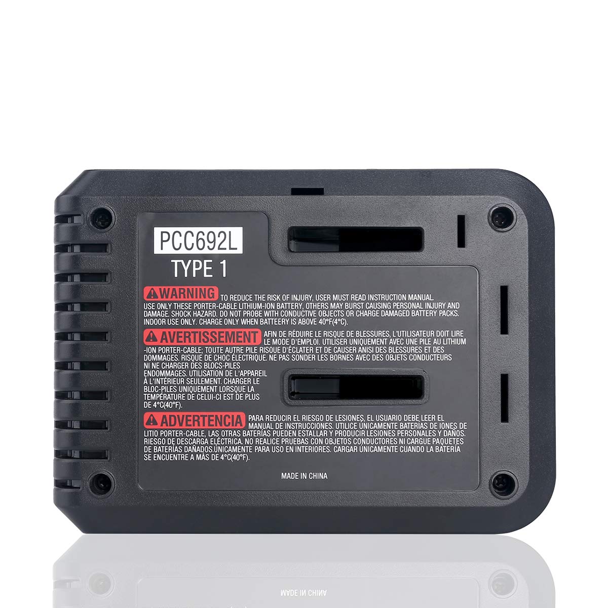 Compact, sleek Lasica charger design ideal for small workspaces.
