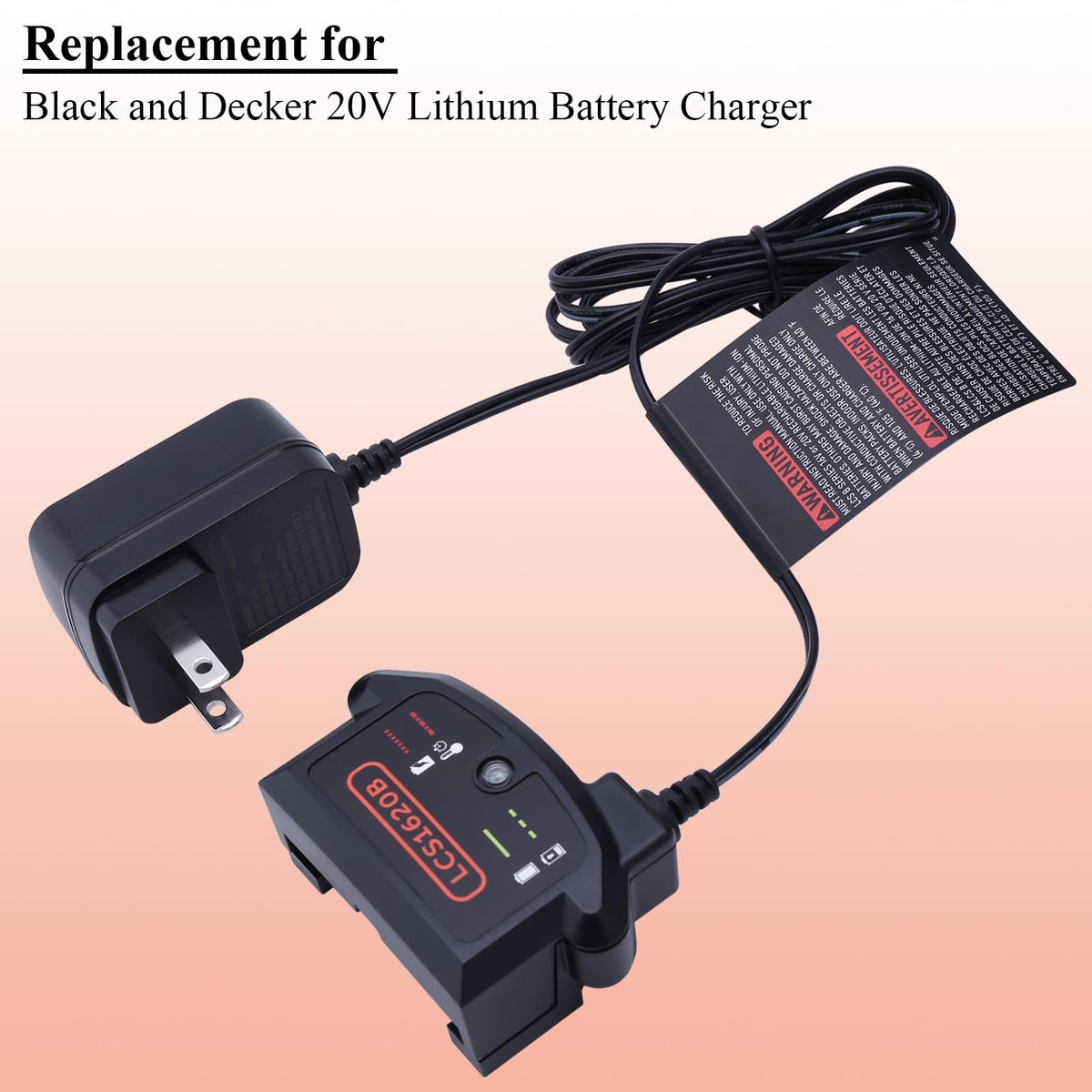 Lasica charger compatible with LBXR20 batteries for versatile 20V tool charging.