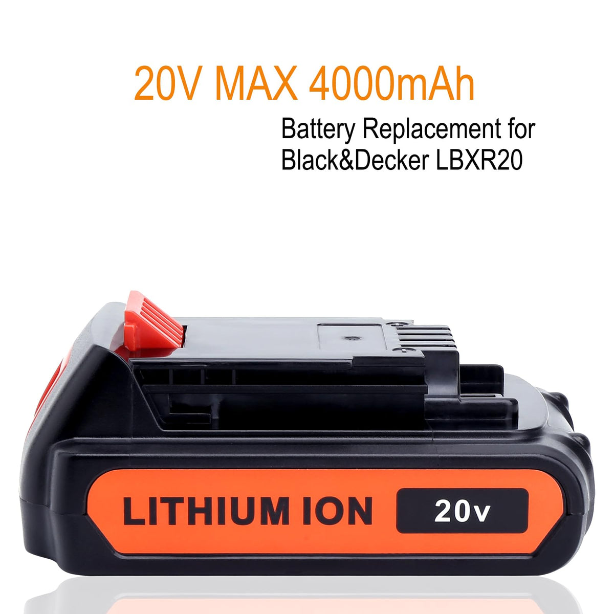 Lasica LBXR20-OPE-compatible battery fitting Black and Decker weed eater.