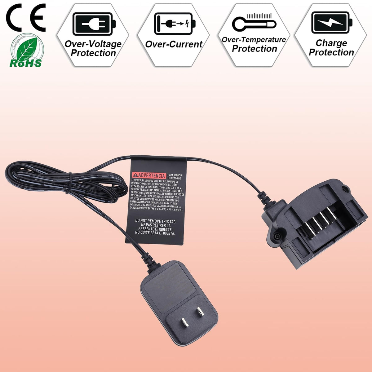 Lasica compact and lightweight charger is easy to transport.