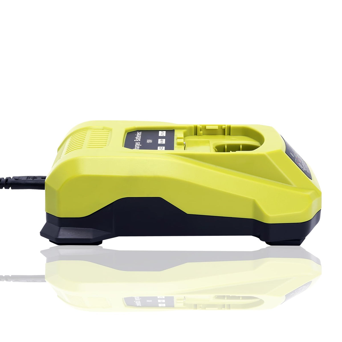Lasica P117 charger packaging shown with accessories.
