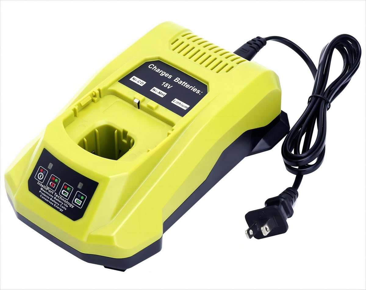 Lasica P117 charger in a workshop setup for on-site use.