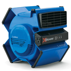 Lasko X-Blower front view showing compact design for versatile cooling.