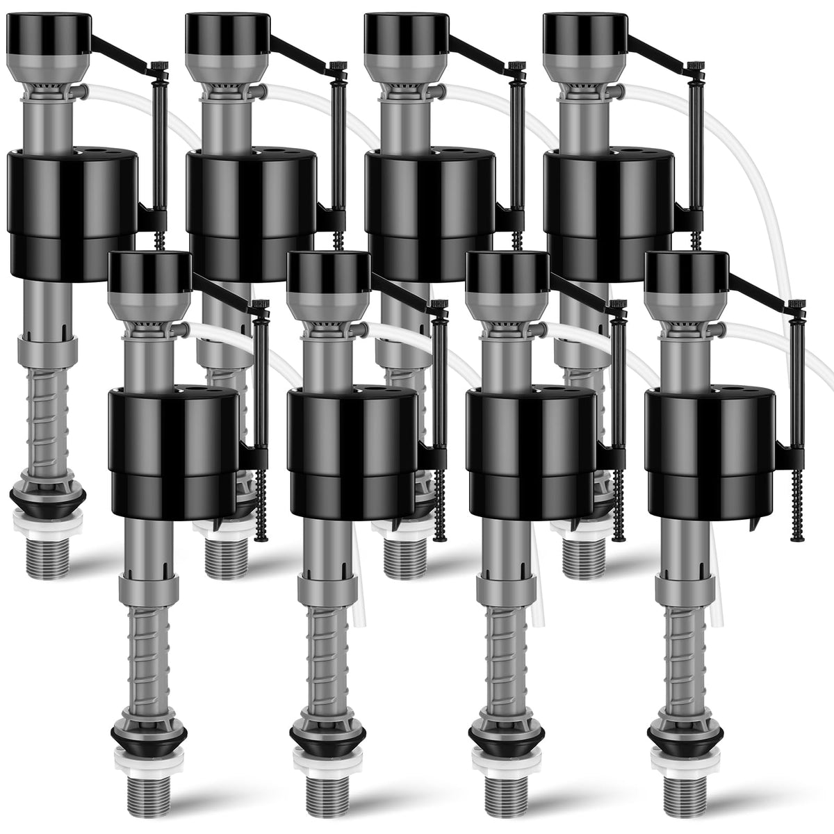 Lasnten 8-piece toilet fill valve kit for easy multi-toilet replacements.