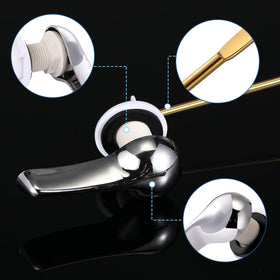 Lasnten universal-size flush lever measures 19 cm for broad compatibility.