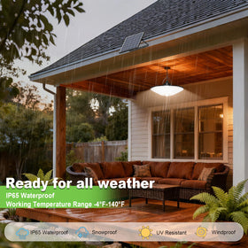 Latband Solar Shed Light 16.5 ft extension cable enables flexible placement.