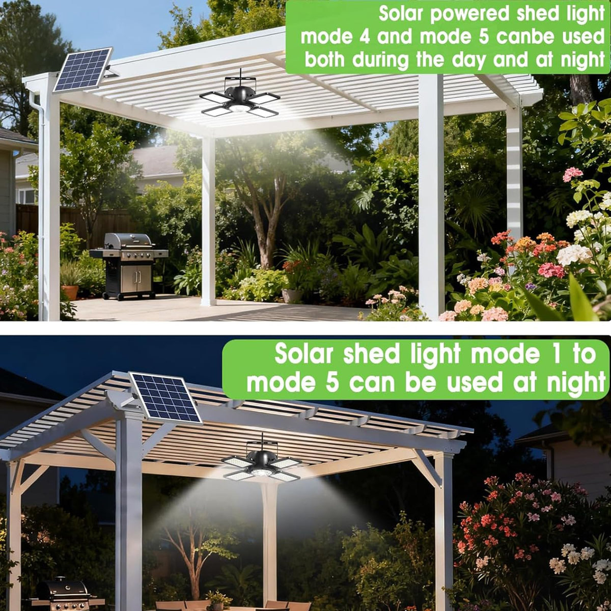 Latband solar shed light adjustable angle to cover more area