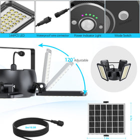 Latband IP65 waterproof design withstands rain and snow in any season