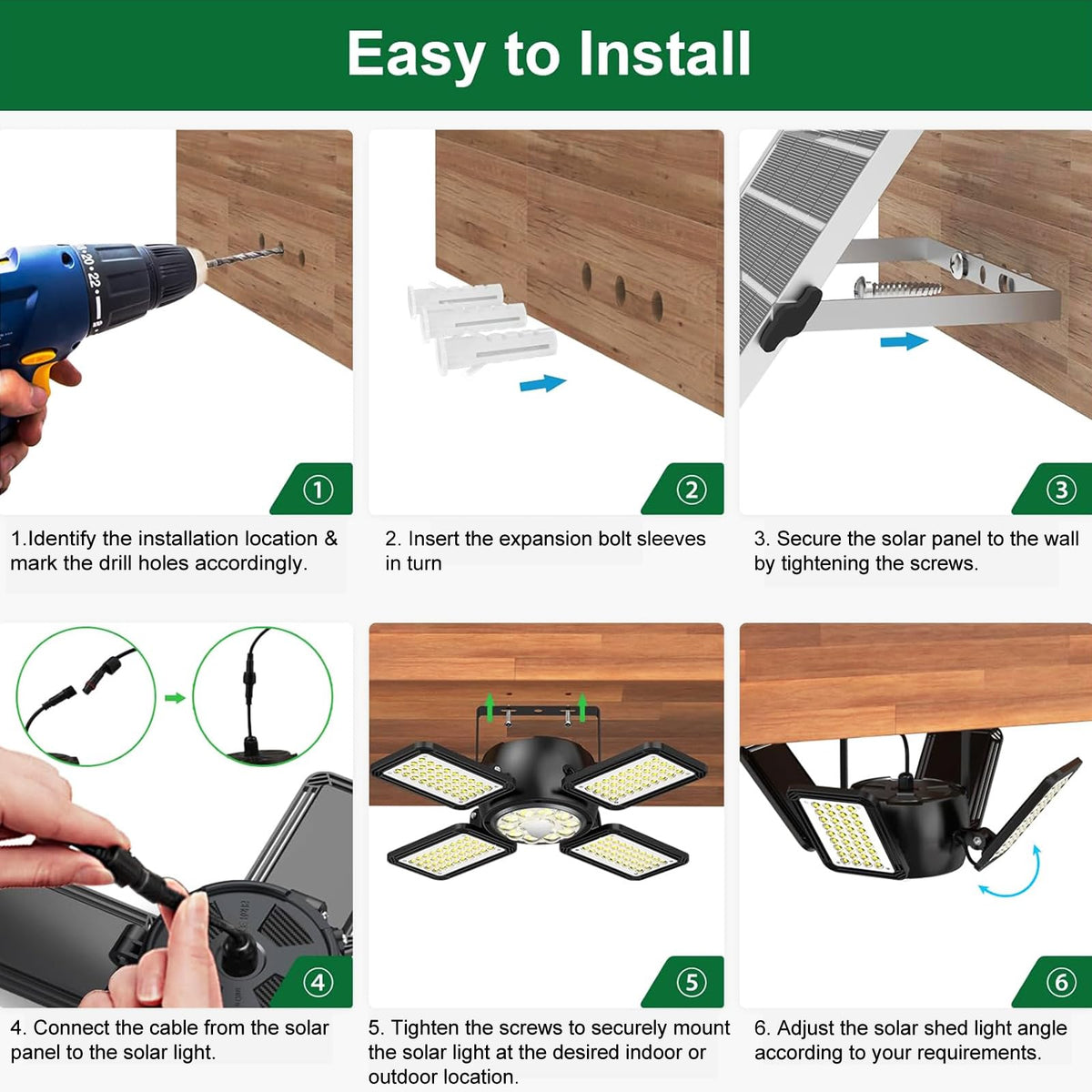 Latband solar shed light IP65 weatherproof for rain and snow