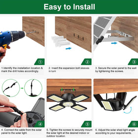 Latband solar shed light IP65 weatherproof for rain and snow