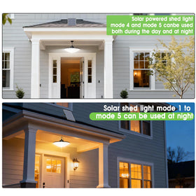 Latband Solar Shed Light motion sensor detects movement for hands-free lighting.