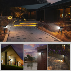 Latband outdoor spotlight ideal for driveways and porches and low maintenance.