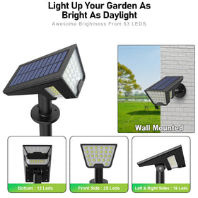 Latband weatherproof IP65 spotlight withstands rain for year-round outdoor use.