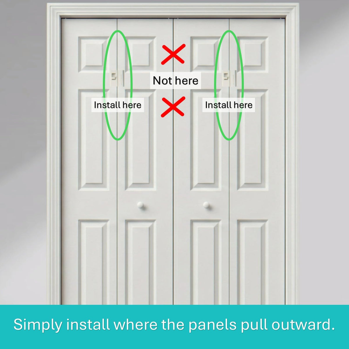 LatchSmart Bifold Lock durable construction for long-term home safety.