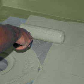 LATICRETE Hydro BAN corner application demonstrates easy bonding and inspection-ready waterproofing.