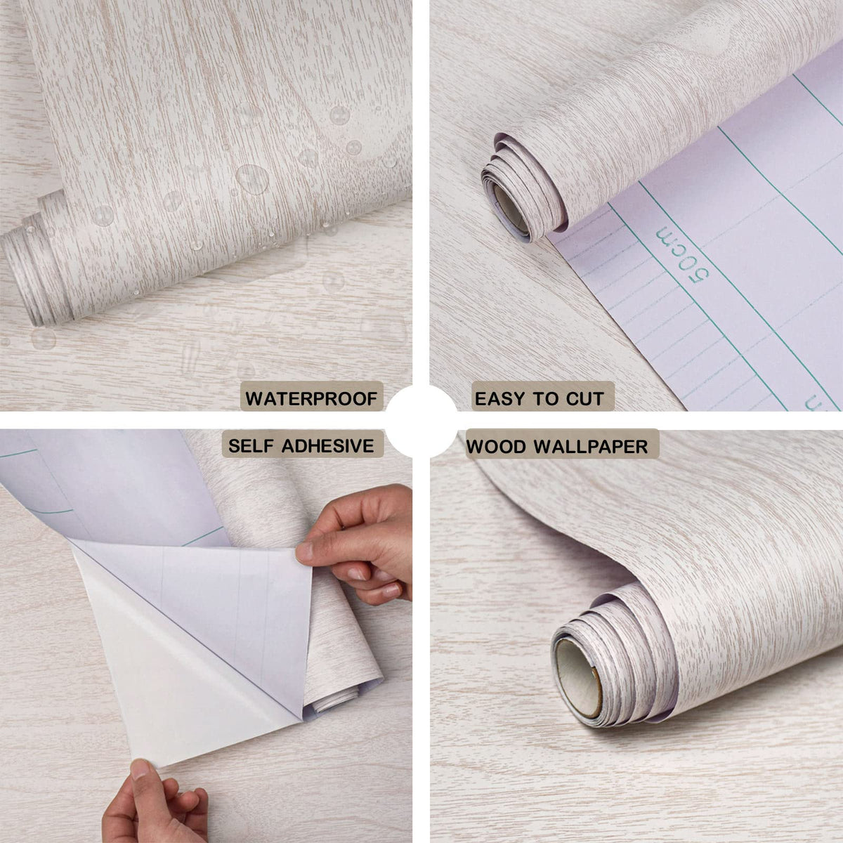Lativo waterproof wood contact paper protects tabletops from spills.