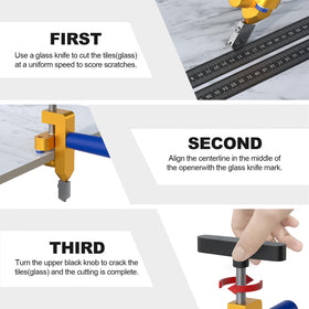 Compact LATTHANT home DIY tool kit for quick tile projects.