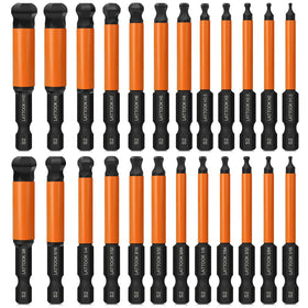 LATTOOK ball end hex bit set with 24 pieces for versatile furniture assembly