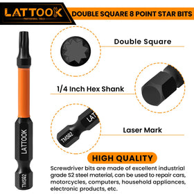 LATTOOK black phosphate finish enhances rust resistance and tool longevity.