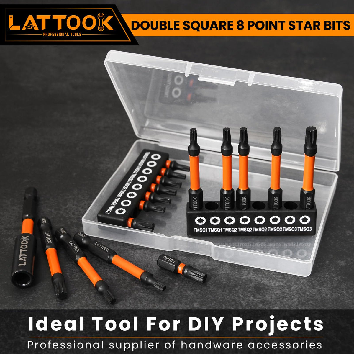 LATTOOK CNC precision head minimizes stripping and wobble during drives.