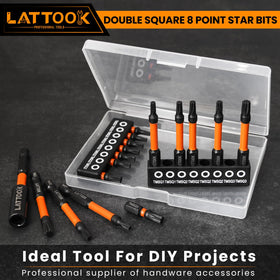 LATTOOK CNC precision head minimizes stripping and wobble during drives.