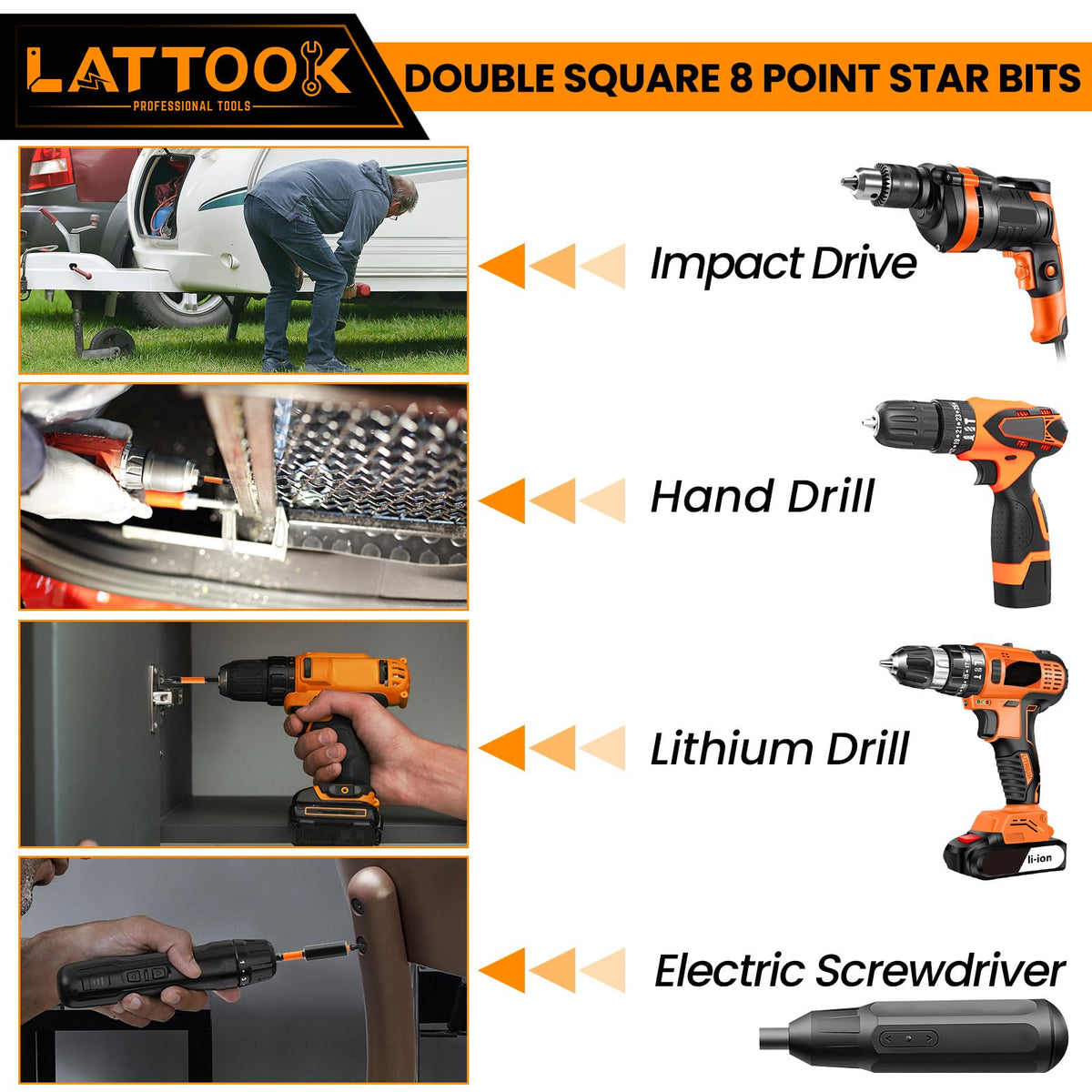 LATTOOK full bit set in use demonstrates versatile project applications.